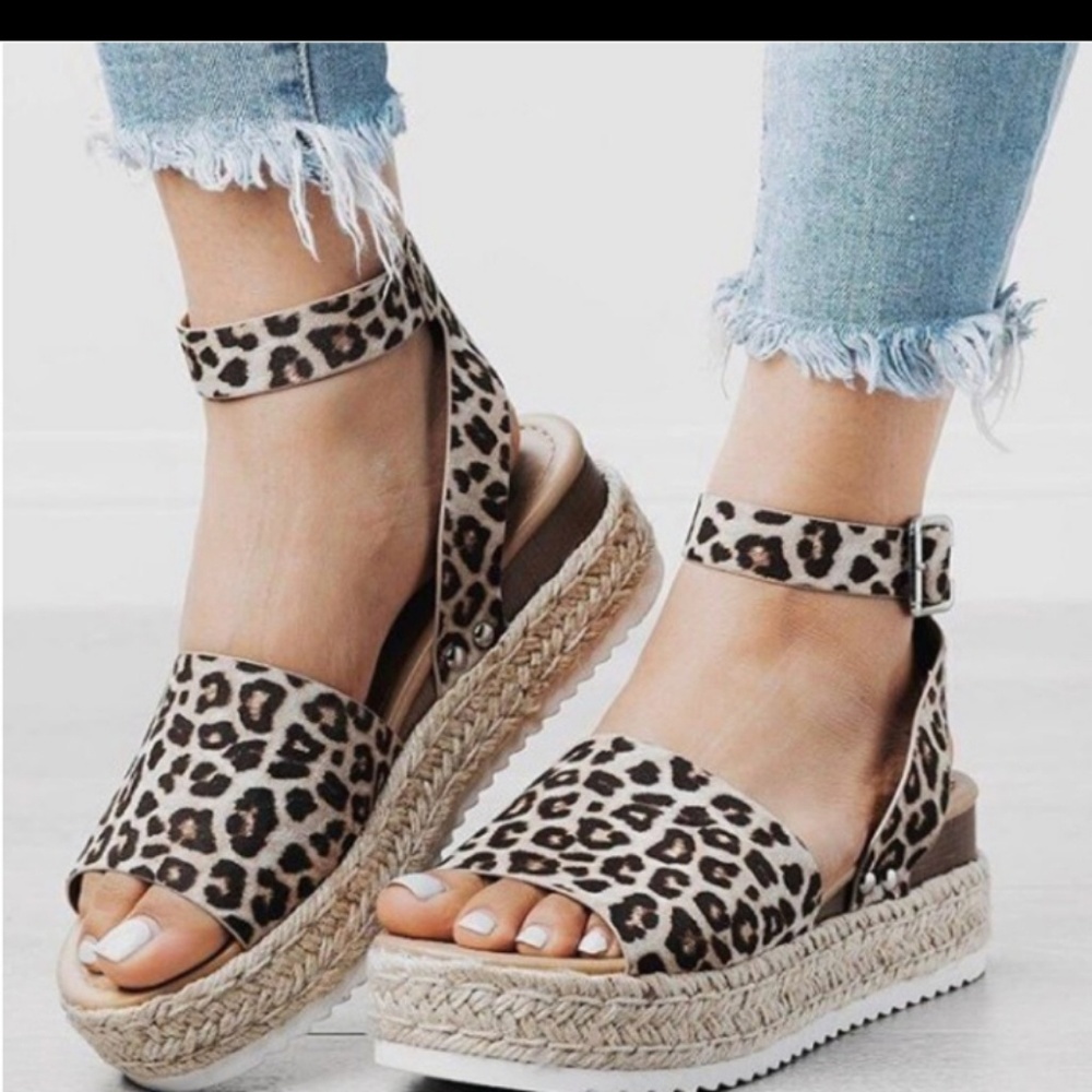 ♥️ Suede Espadrille Wedge Sandals